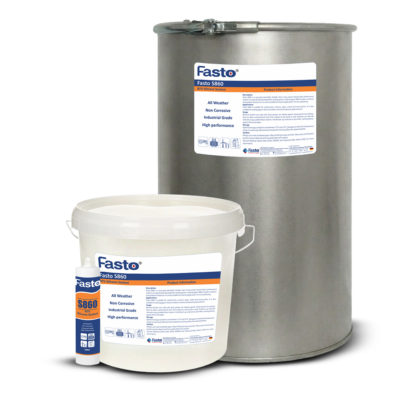 Fasto S860 - Silicone Sealants & Adhesives