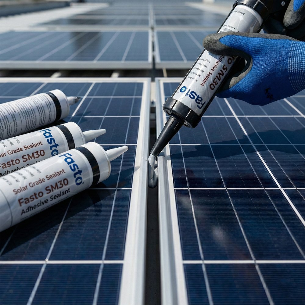 Application of Adhesives & Sealants in Solar panel installation